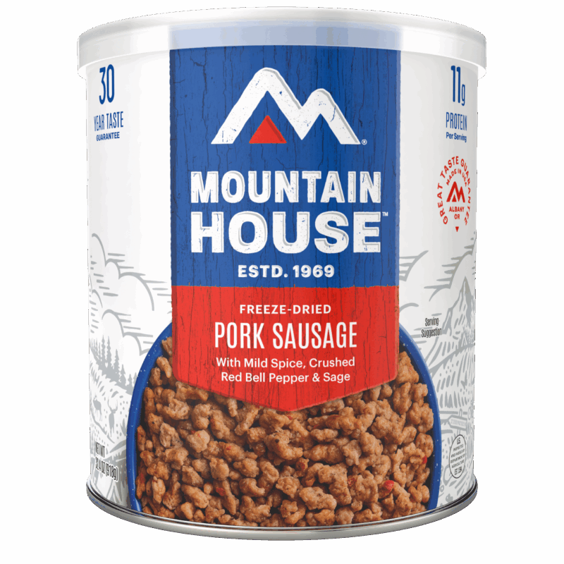 30229-MH-PorkSausage-Frnt MOUNTAIN HOUSE #10 CAN