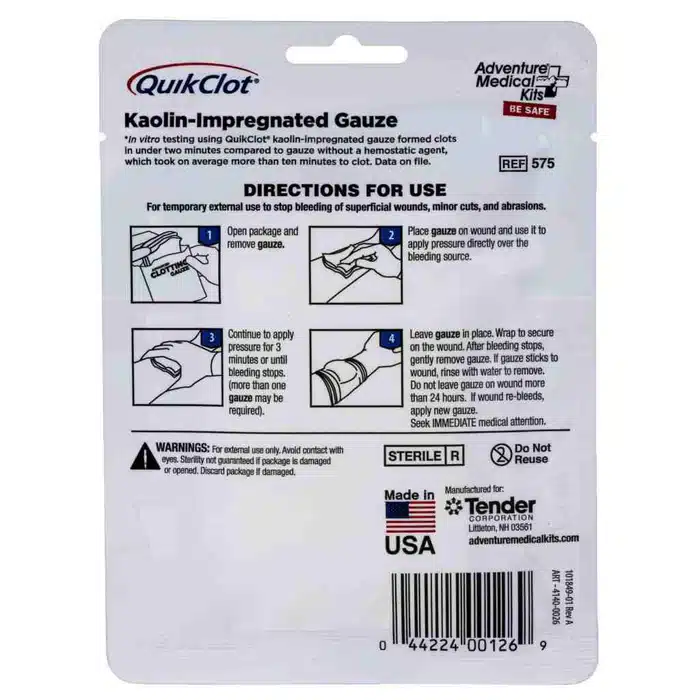 QuikClot Gauze 3" x 4' QuikClot Gauze 3" x 4'
