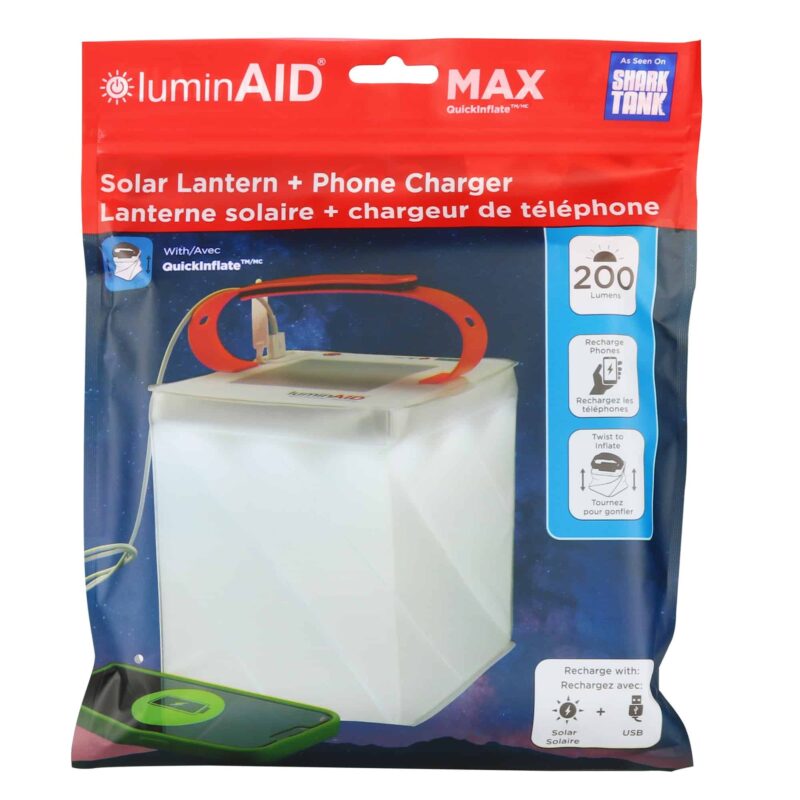 LuminAID Max Quick Inflate Solar Lantern with Phone Charger LuminAID Max Quick Inflate Solar Lantern with Phone Charger