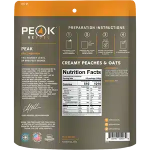 Peak Refuel Creamy Peaches and Oats