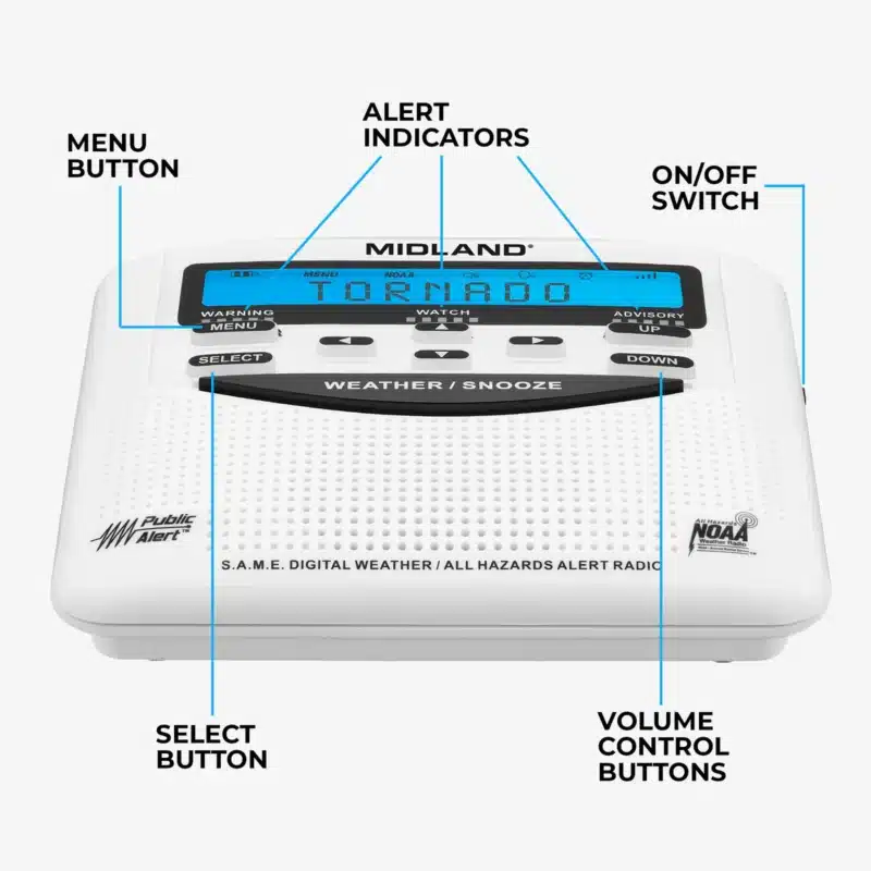 Midland WR120 NOAA Weather and Emergency Alert Radio4 Midland WR120 NOAA Weather and Emergency Alert Radio