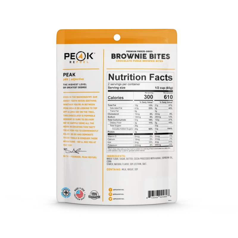 Peak Refuel Brownie Dough Bite Peak Refuel Brownie Dough Bite