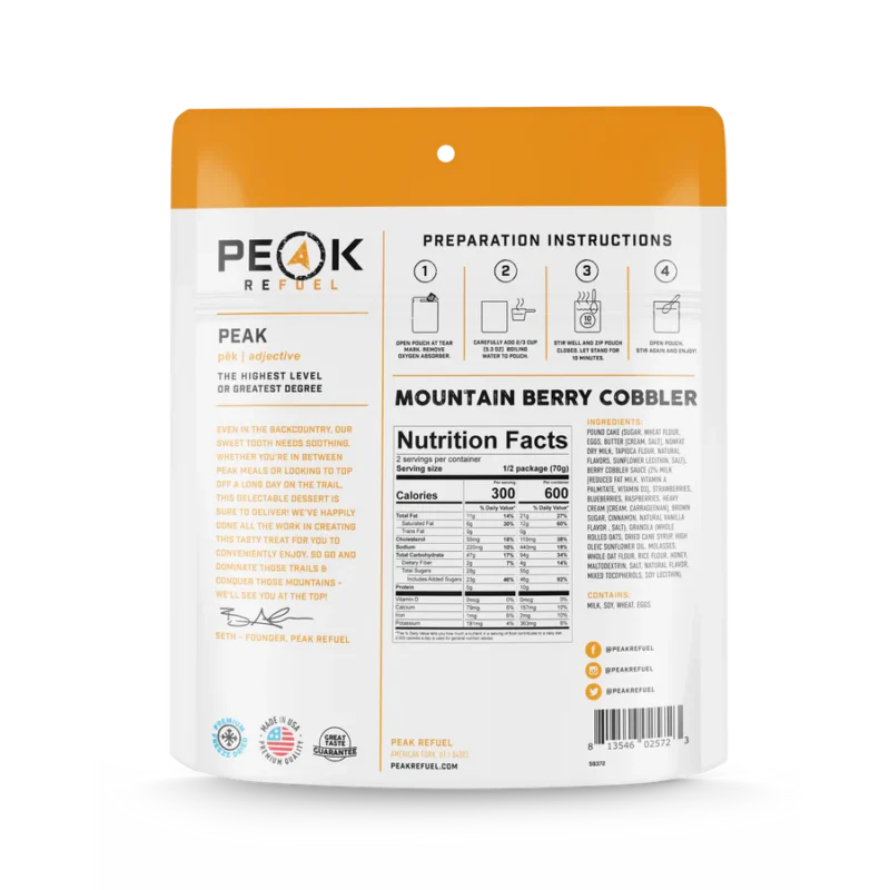 Peak Refuel Mountain Berry Cobbler1 Peak Refuel Mountain Berry Cobbler