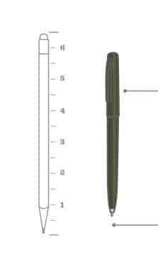 Rite in the Rain® All-Weather Metal Pen - OD