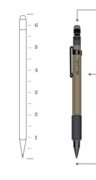 Rite in the Rain® Mechanical Clicker Pencil - FDE