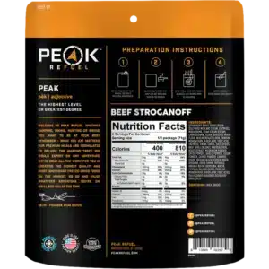 Peak Refuel Beef Stroganoff