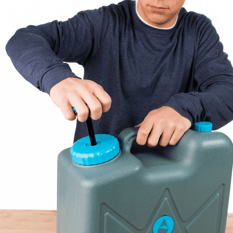 Pressurizing the HydroBlu Jerry Can Pressurizing the HydroBlu Jerry Can