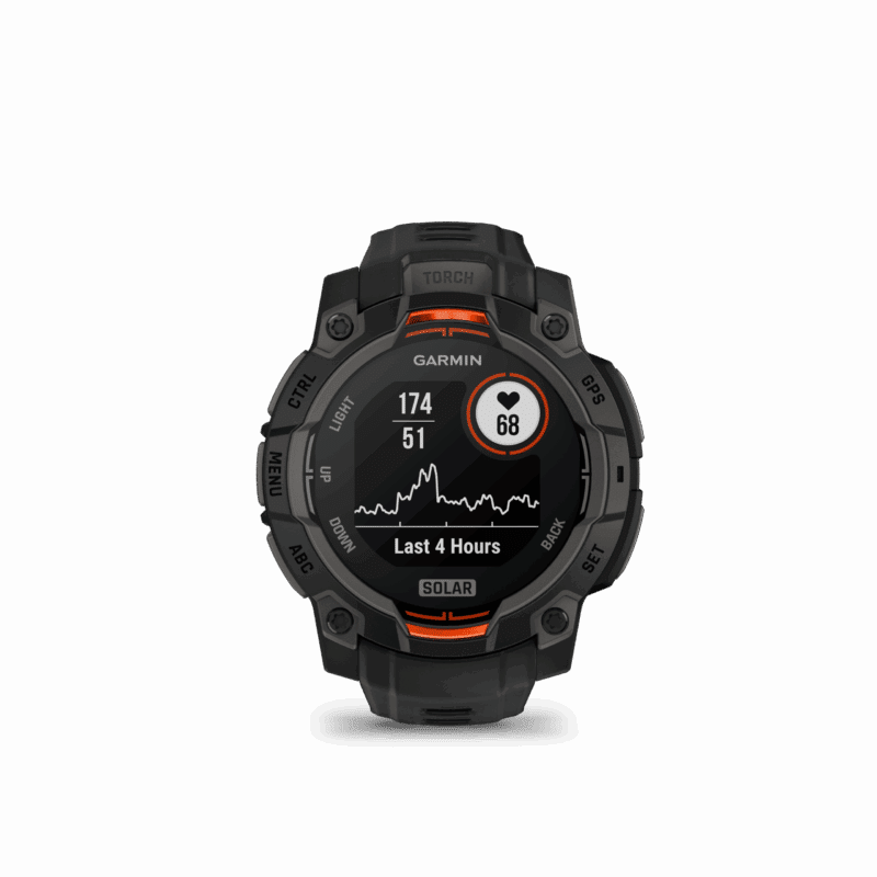 instinct3_45mm_solar_pebble_HR_front_0007_instinct3_solar_HR Garmin Instinct® 3 - 45mm Solar