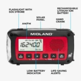 Midland ER40 Portable Emergency Weather Alert Crank Radio