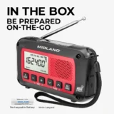 Midland ER40 Portable Emergency Weather Alert Crank Radio