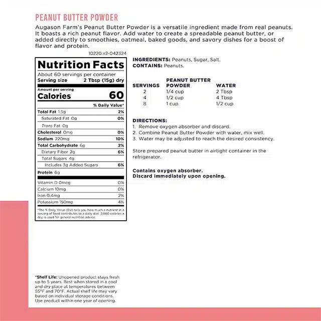 Augason Farms Peanut Butter Powder Augason Farms Peanut Butter Powder