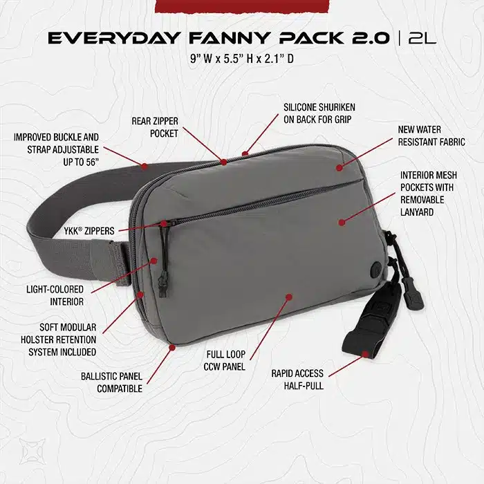 Vertx Everyday Fanny Pack 2.0 - EDC and CCW Pack