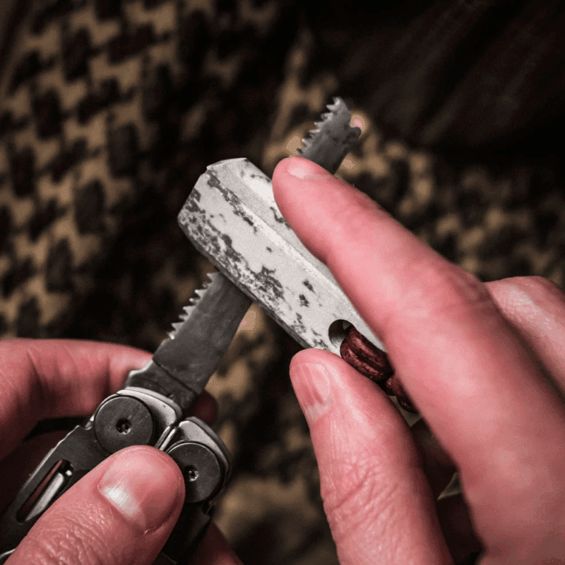 viking-spark-saw-sharpener Viking Spark sharpening a saw blade